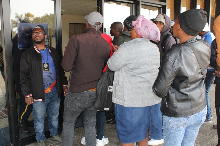 Security workers protest in Boksburg over unpaid wages GroundUp